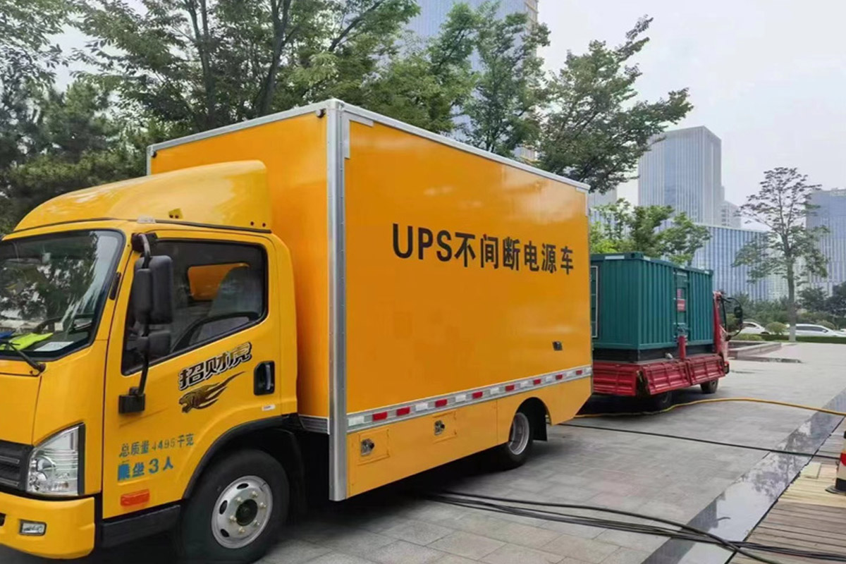 梓潼发电机租赁施工现场